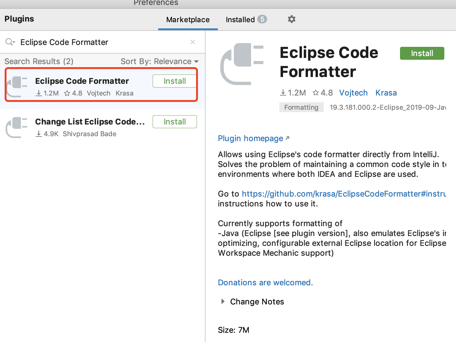 eclipse code formatter